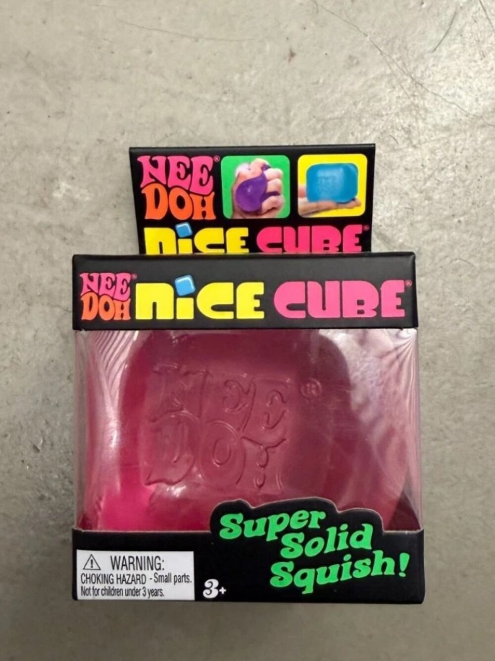Schylling NeeDoh Nice Cube 2.25" Pink